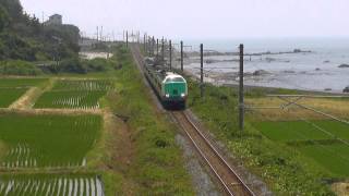 485系・E653系　特急いなほ　羽越本線　間島付近　2014.06.17