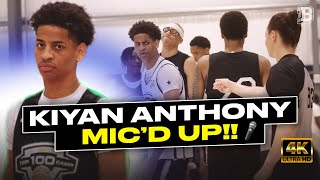 New York's No. 1 player, Kiyan Anthony mic'd up at one of the best camps in the country!!