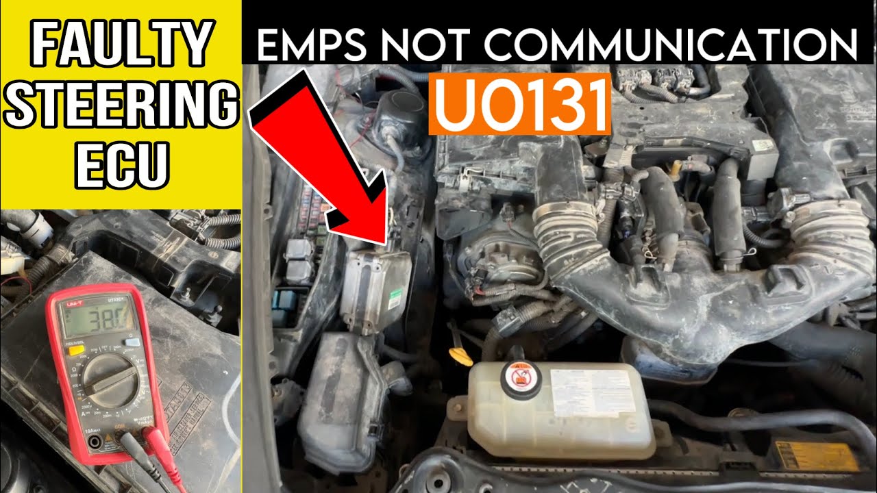 Lexus Power Steering Hard|| DTC U0131 Lost Communication With Power ...