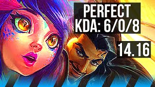 NEEKO vs AKSHAN (MID) | 6/0/8, 900+ games, Dominating | EUW Master | 14.16