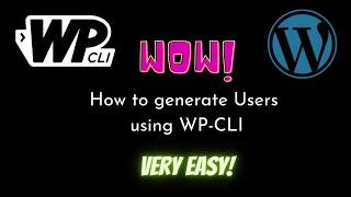How to generate Users using WP-CLI | wp user generate | WP-CLI | WordPress Development