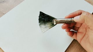 How to Paint with 2 Colors Very Easily / Acrylic Painting for Beginners