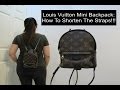 How To Shorten The Straps of LV Mini Palm Springs Backpack