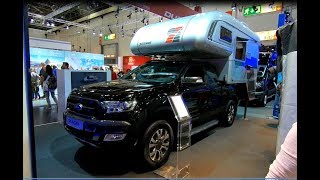 FORD RANGER WILDTRAK PICK-UP TISCHER TRAIL BOX 260 S CAMPER WALKAROUND AND INTERIOR