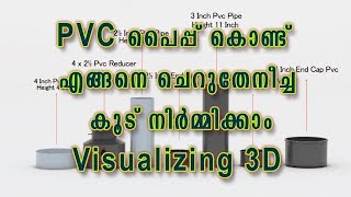 PVC പൈപ്പ് കൊണ്ട് എങ്ങനെ ചെറുതേനീച്ച കൂട് നിര്‍മ്മിക്കാം Visualizing 3D