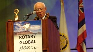 Rotary Global Peace Forum Hawaii Speaker TD (Assistant) and Sakuji Tanaka (President).MOV