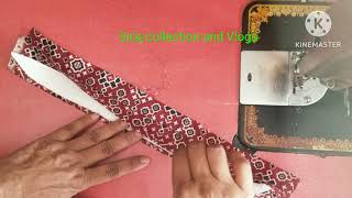 Half coller  neck stitching easy method/ sleeve and neck stitching for kurti.