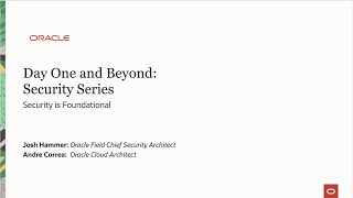 Day One and Beyond: Intro to Oracle Cloud Security