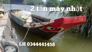 Cần bán chiếc ghe lắp keo 1tấn5  máy nhật lh0344441458