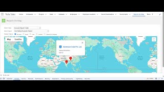 Reports On Map Demo
