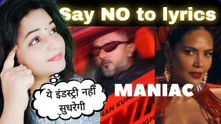 MANIAC Song | Yo Yo Honey Singh | Reaction | Esha Gupta | Ragini | Glory | By Shweta