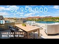 Touring a $2.95M Lakefront Blue Heron Model Home for Sale at Shoreline in Lake Las Vegas | Elevar