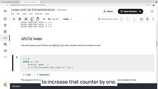 Loops and List Comprehensions - Python Intro 2