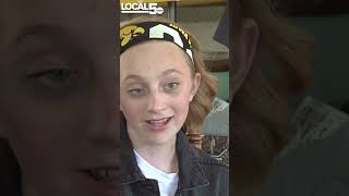 Caitlin Clark, Iowa women's basketball team leaves lasting impact on girl battling cancer #shorts