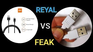 Reyal vs Fake | Mi USB Cable charger usb port reviwe ditels