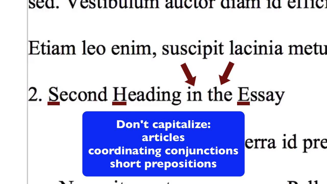 20. Formatting MLA-Style Section Headings In OpenOffice Writer - YouTube