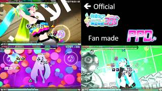 3 Charts comparison : Project Diva MEGA39's (Official) vs PPD (Fan made) – Catch the Wave