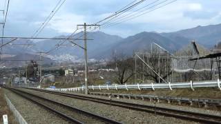 2016.02.13　スーパーあずさ14号　塩山～勝沼ぶどう郷