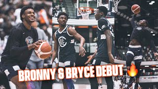 Bronny & Bryce James Play Together For The First Time! | London CBC Debut Highlights 🔥