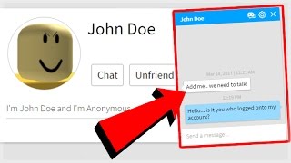 Roblox How To Be John Doe Get 5 000 Robux For Watching A Video - why does john doe hack players on roblox