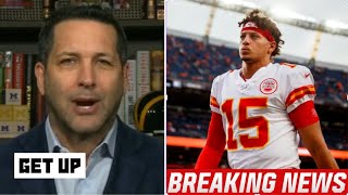 GET UP | Adam Schefter UPDATE: Chiefs Patrick Mahomes reportedly ankle injury \u0026 will miss vs Broncos