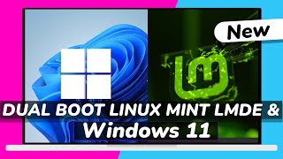 How to Dual Boot Linux Mint Debian Edition (LMDE) and Windows 11 // EASY WAY