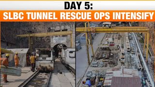 Telangana Tunnel Collapse: Day 5 of Rescue Efforts to Save 8 Trapped Workers | SLBC Tunnel | News9