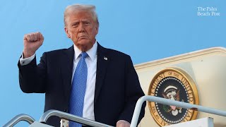 Trump departs DC, arrives in Florida for Mar-a-Lago visit before going to Super Bowl in New Orleans