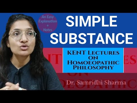 What is simple substance in Homoeopathy?