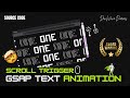 Amazing Gsap Scroll Animation | Award Winning Website | Gsap Scroll Trigger | Text Sliding Animation