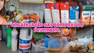 LIMPEZA E ORGANIZAÇÃO DAS COMPRAS DE DEZEMBRO! | Vanuza Cunha