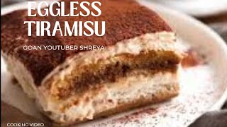 Eggless Tiramisu recipe | Tiramisu with homemade mascarpone cheese |