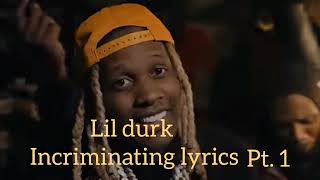 LIL DURKS INCRIMINATING LYRICS PT.1#LILDURK#BIGJBIZ#VIRAL#SUBSCRIBE#ROADTO1K