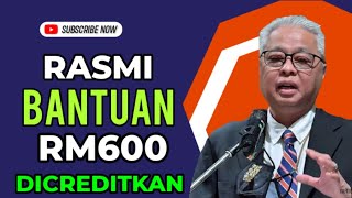 BANTUAN RM600 AKAN DICREDITKAN?