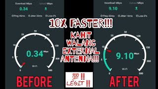 Paano Pabilisin 10x Faster Internet Speed (Any Globe At Home Modem) Kahit Walang External Antenna