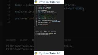 Creating Tables In PowerPoint With Python | Python Tutorial