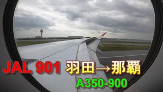 【機窓動画】JAL901 羽田⇒那覇 A350-900