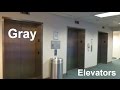 Otis Series 2 Traction Gray Elevators at Texas Children's Hopsital in Houston, TX.