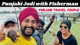 Kochi City Chinese Fishing Nets | All India Trip | Punjabi Travel Couple | Ripan & Khushi