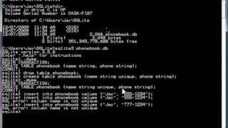 SQLite Unique Attributes