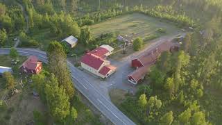 Lappajärvi Ylipää  Drone view. Flight over Finland. Dji Mavic 2 Pro