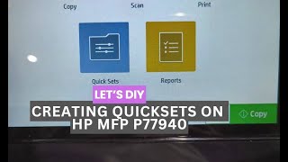 HP MFP Printer Quicksets