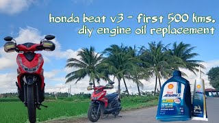 ilang mL nga ba ang engine oil ng isang honda beat v3? diy change oil