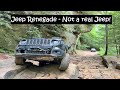 Jeep Renegade off-road at Old Fincastle Rd. Kentucky - Rock Crawling