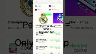 link in description= new earning app per month 1000ra bitcoin app || play free prediction and games
