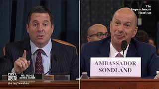 WATCH: Rep. Devin Nunes’ full questioning of Gordon Sondland | Trump's first impeachment hearings