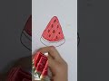 watermelon 🍉🍉🍉🍉🍉🍉🍉🍉 drawing easy and colourfull drawing #sufiya vlogs #short video