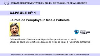 Capsule 1 - Le rôle de l’employeur face à l’obésité