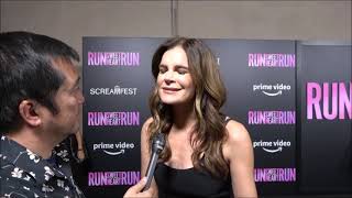 Betsy Brandt Carpet Interview for Prime Video's Run Sweetheart Run | Screamfest 2022
