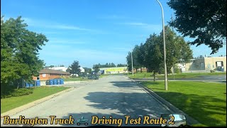 ( 2 )Burlington ,Ontario Truck 🛻 Driving Test Route 2 ( Right Turn ) 👉➡️